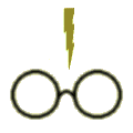Lightning bolt and glasses